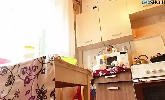 Milf Fucked From Behind by Husband in Kitchen