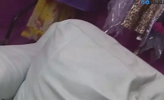 Slutty Brunette Bends Over for Tongue Action