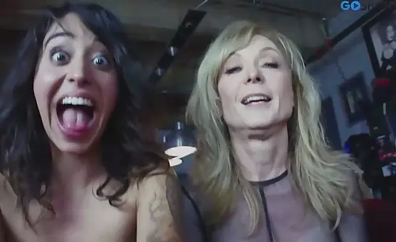 Nasty Blonde Milfs in Threesomes and Dildos